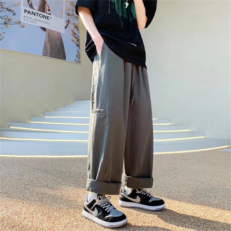 日系潮流新款潮牌气质文艺慵懒ins百搭休闲裤男现货K2714-P38,男装休闲裤,星座512-2