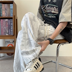 夏季新款潮流新中式百搭宽松休闲冰丝裤B315-K25688-特p30控58，男装休闲裤，电商B315