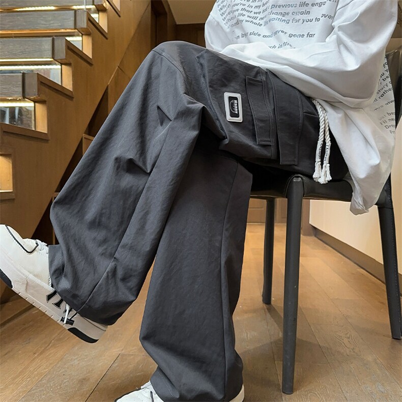 2025春季新款内景大码美式弹力伞兵工装裤M-5XHK24767-特P40，男装休闲裤，电商A022