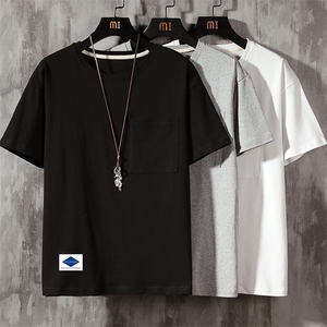 DX24061-P25大口袋百搭短袖t恤男大码半袖体恤上衣服