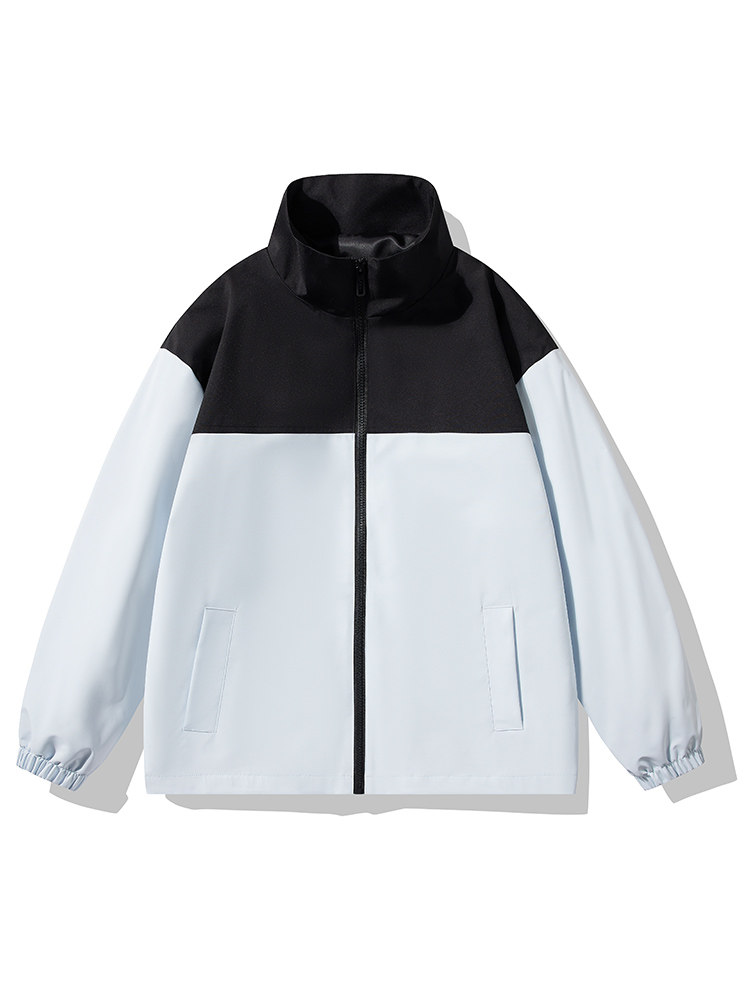 户外撞色翻领冲锋衣情侣外套防风登山服夹克男平铺YHJK8827-P50,男装夹克,星座717