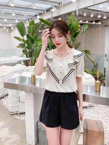 夏季新款时尚一字领，女装，田间晨露