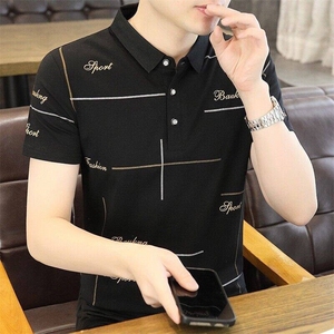 25005-P35春季休闲时尚T恤男短袖打底衫商务休闲修身短袖POLO衫图片
