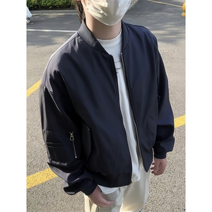 模特-美式高级感飞行员夹克棒球服男 9017-P68图片