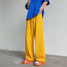 彩色牛仔裤男女韩版潮流高街帅2026夏季新款ins阔腿长裤RK710-P43，男装牛仔裤，星座412