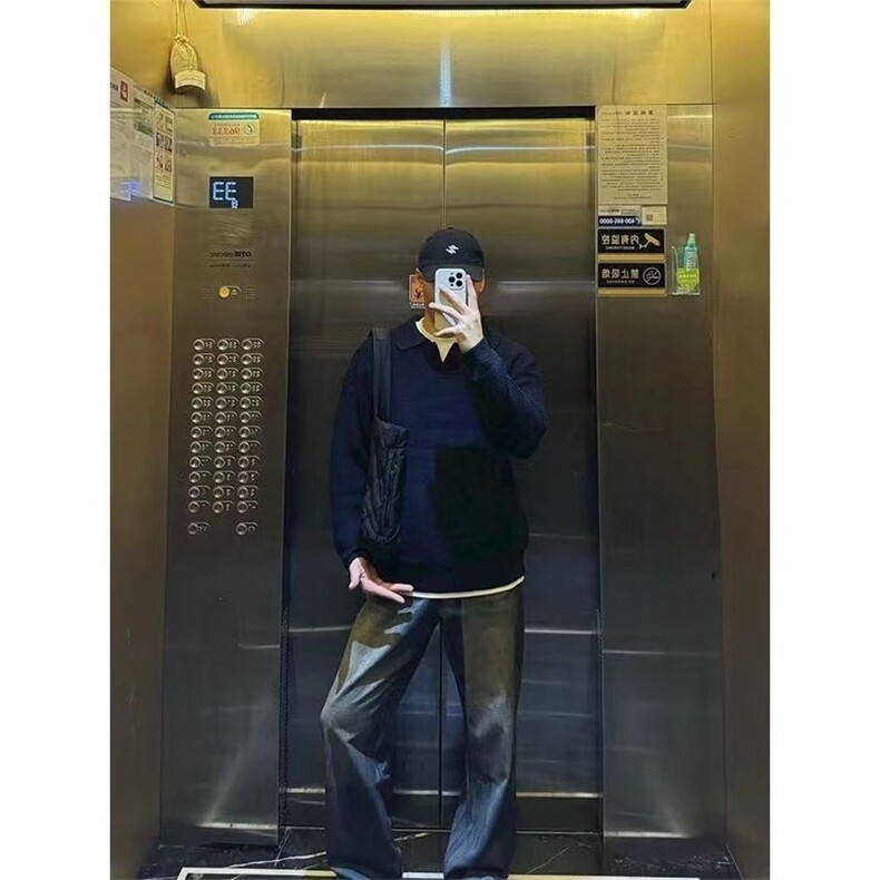 毛衣男秋冬美式复古套头针织衫高级感MA5015-P52,男装针织衫/毛衣,星座208-5