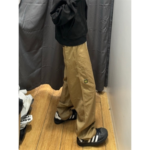 港风 抖音品质大码休闲裤工装裤长裤直筒裤A014-DY2173-P55控78图片