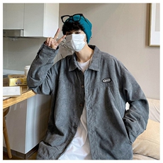 春秋季百搭休闲宽松灯芯绒夹克男士JK151-P60，男装夹克，星座1204
