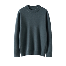 2025年秋季青春流行圆领时尚百搭通勤简约休闲套衫，男装羊绒套衫，榆莲羊绒