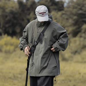 日系潮牌户外机能工装夹克冲锋衣外套男士秋冬季上衣 W7930-P58图片