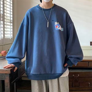 圆领卫衣男大码加厚加绒长袖t恤男S6262-P28 加绒款-P33图片