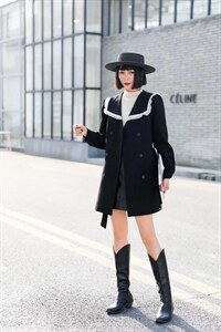 秋冬风衣裙图片