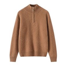 2025年秋季时尚百搭半拉链简约羊绒衫,女装羊绒衫,米诗尼羊绒, 2025年秋季时尚百搭半拉链简约羊绒衫,女装羊绒衫,米诗尼羊绒,