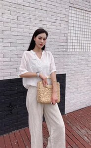 纯苎连衣裙小衫裤子裙子衬衣 时尚风 风淑女风休闲风,女装连衣裙,川哲