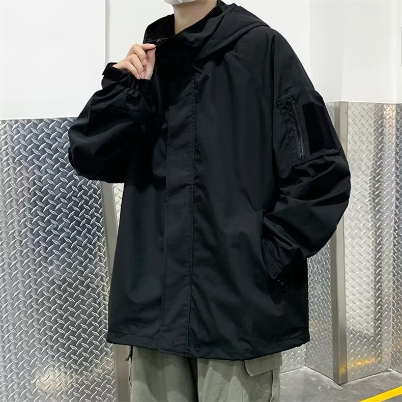 男潮外穿简约连帽潮流新款春标准气质青春流行夹克J284P65,男装夹克,星座1116-2