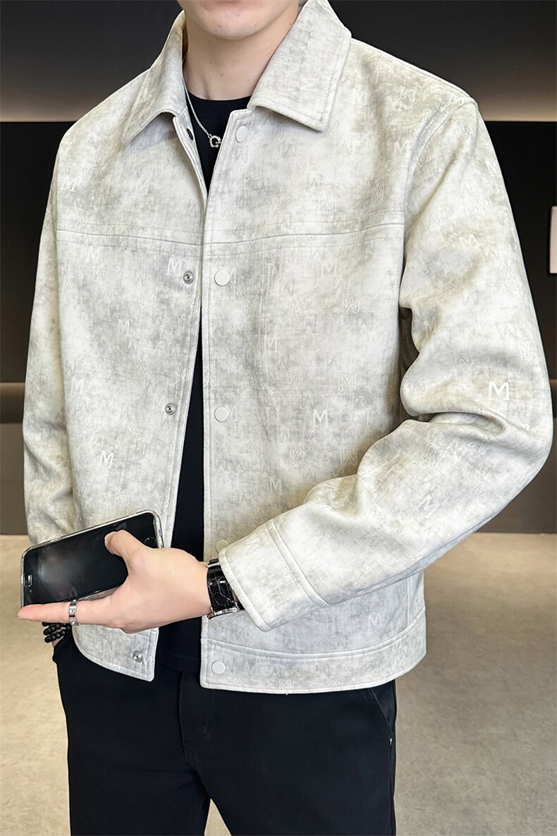 针织外套翻领男装夹克秋季新款衣服C317-J2517-P145,男装夹克,电商C317