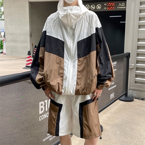 夏季连帽夹克衫防晒服套装 运动风时尚防晒衣男 XZ514-2-1612-P98图片