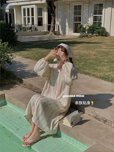 睡衣女宽松睡裙可外穿胖mm可爱卡通T恤裙孕妇连衣裙夏季图片