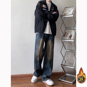 B221 美式ins高街加绒加厚牛仔裤 LK23134-P65 控88 加绒P75控98图片