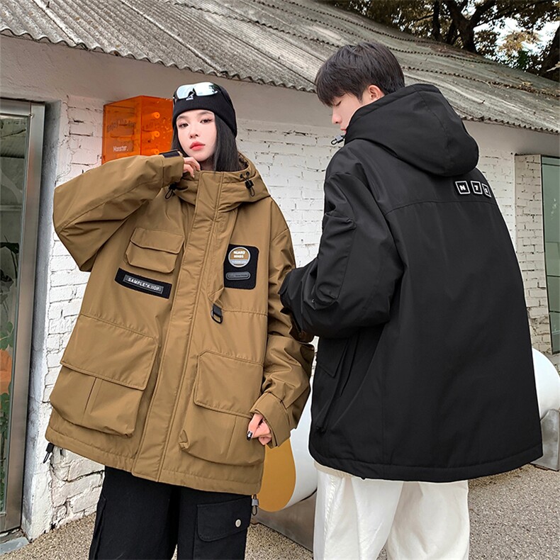 情侣羽绒服90绒D5164-TP230328冬季连帽大口袋外套男女,男装羽绒服,电商A102