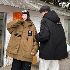 情侣羽绒服90绒D5164-TP230328冬季连帽大口袋外套男女，男装羽绒服，电商A102