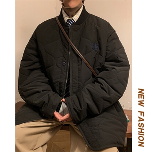 冬新美式复古街头刺绣棒球服男棉服oversize棉衣保暖外套M52-P145图片