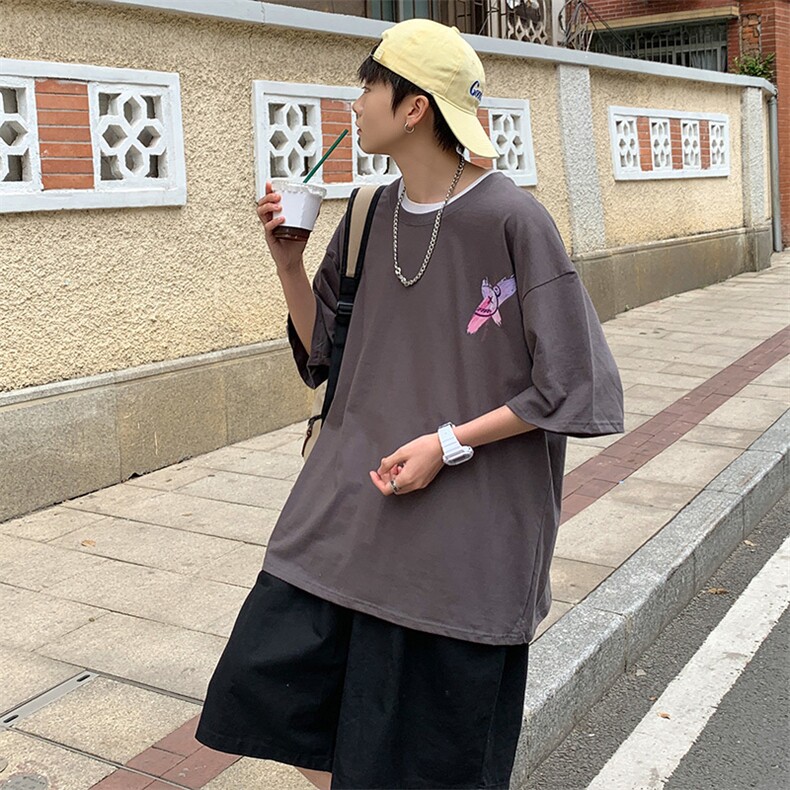 男圆领T恤宽松短袖T855P28,男装T恤,星座1116-2