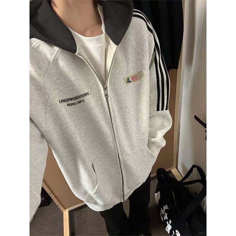 1506/QT1450/P49新款卫衣港风卫衣开衫男女同款潮流帅气百搭,男装卫衣,星座1506