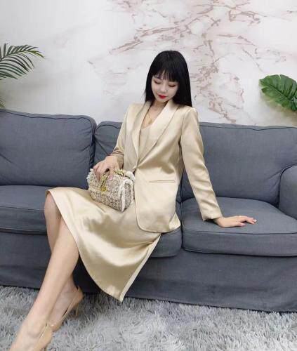 现货醋酸套装，女装职业装，艾涵o