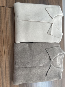 35%羊绒POLO领直筒百搭针织连衣裙图片