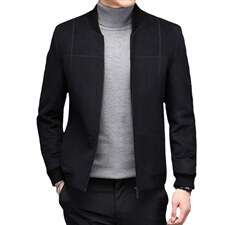 2023新款夹克男秋季中老年休闲薄款外套中年爸爸装MNSA9901-P315，男装夹克，电商B212（原钱塘6029）