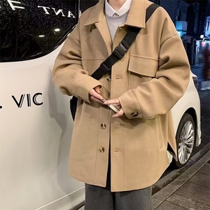 慵懒百搭原宿简约日系气质流行新款时尚文艺翻领夹克潮流图片