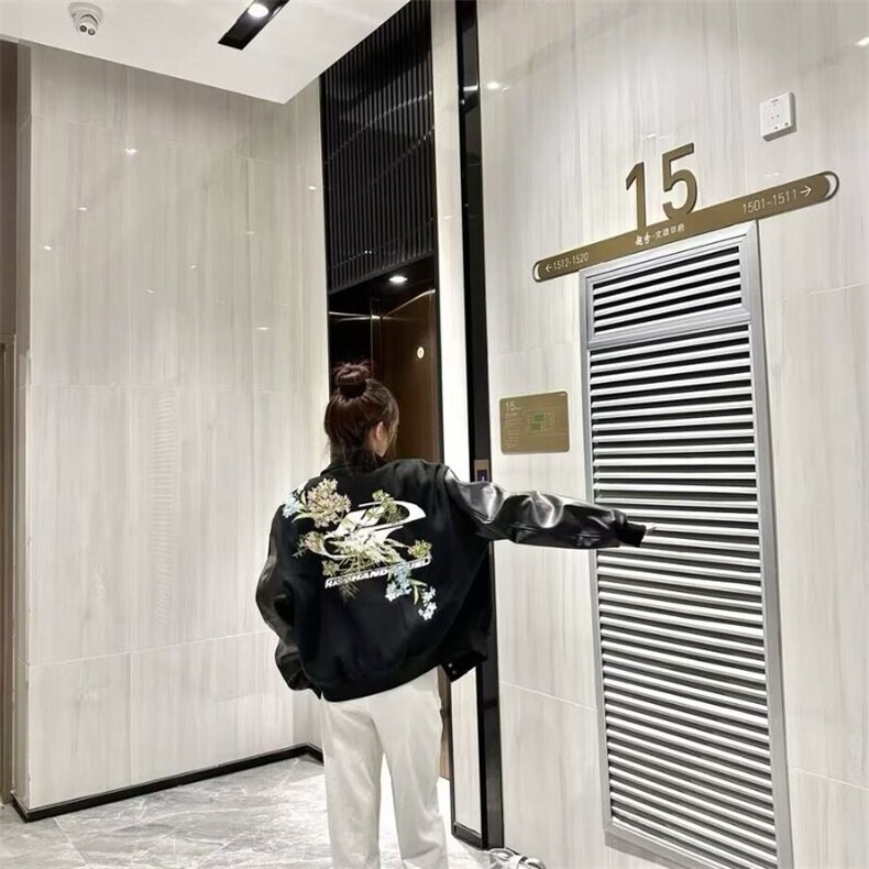 【有货】DJK89-P75美式街头花卉花环刺绣飞行夹克男潮棒球服,男装夹克,星座603-2