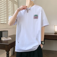 夏季男短袖t恤高品质多工艺发泡印大码T恤衫HF8522-P34，男装T恤，星座1206（原A206）