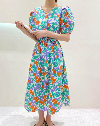 【现货】夏季新款0151碎花连衣裙，女装连衣裙，她她蜜制