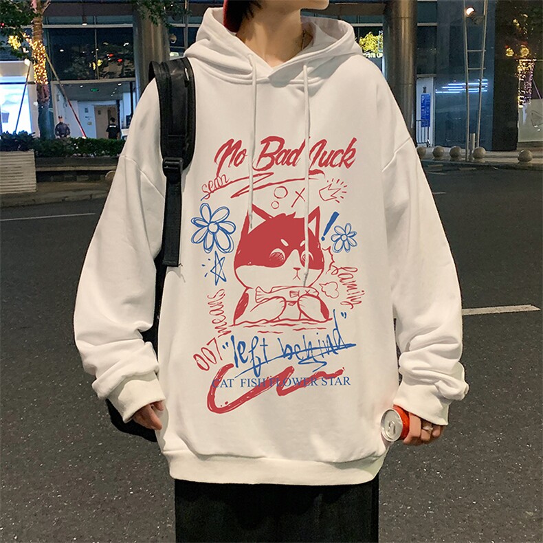 WY2226-P35纯棉连帽卫衣男大码运动帽衫宽松薄外套男,男装卫衣,电商A040