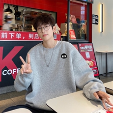 ！圆领卫衣男装港风长袖T恤男外套男WY192-P28，男装卫衣，电商B367