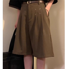 夏季潮牌日系复古简约纯色休闲西裤宽松阔腿短裤五分裤男女学院风，男装西裤，星座218-1（原230）