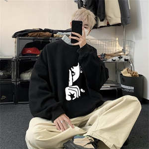 特P25控48秋冬新款男士圆领卫衣宽松休闲日常百搭上衣WQ2427图片