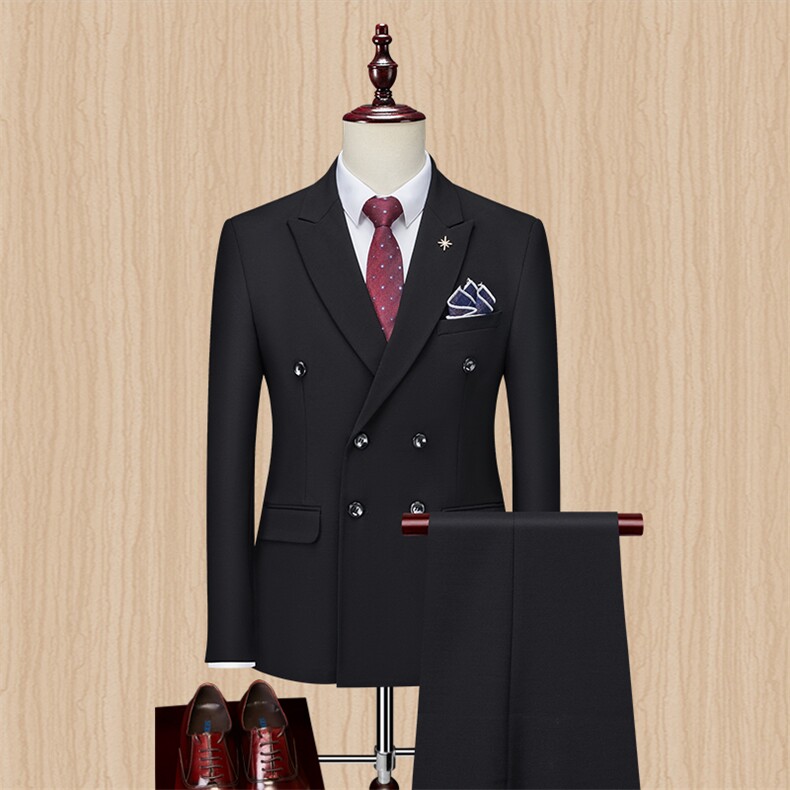 西服套装男士三件套商务职业正装小西装韩版修身伴郎新郎结婚礼服，男装西服套装，星座505-2（原电商A260-1)