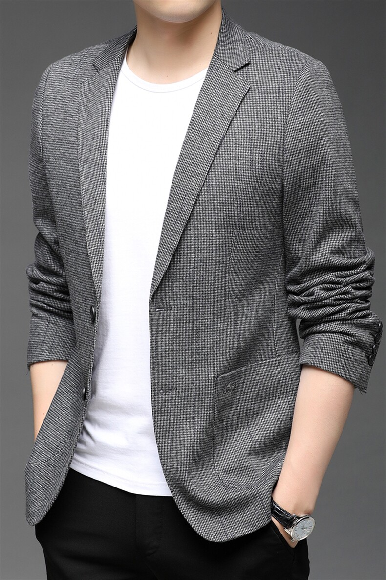 秋季新款西服男装外套宽松纯色休闲单件潮流西服便装HB21820-P160,男装西服,电商B212（原钱塘6029）