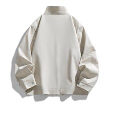26春装高品质老钱风立领夹克外套男女美式潮牌拉链工装风宽松上衣，男装夹克，电商A486
