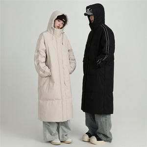 羽绒服 冬季新款中长款情侣韩版连帽羽绒服外套 Y918/ P190图片