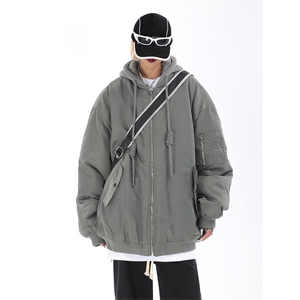 抖音直播品质！档口现货！棒球棉服冬装假两件1611B-G01-P135图片