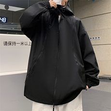 JK9006/P65春装新款现货防水冲锋衣男夹克个性拉链大码宽松外套，男装夹克，电商A141
