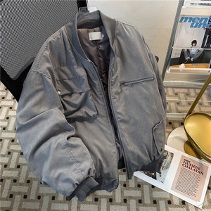 美式高街飞行员夹克棉服外套男冬季潮牌工装棒球上衣MF285-P103图片