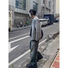 潮流开衫毛衣新款ins文艺简约气质时尚慵懒原宿流行SW2505，男装针织衫/毛衣，星座516A