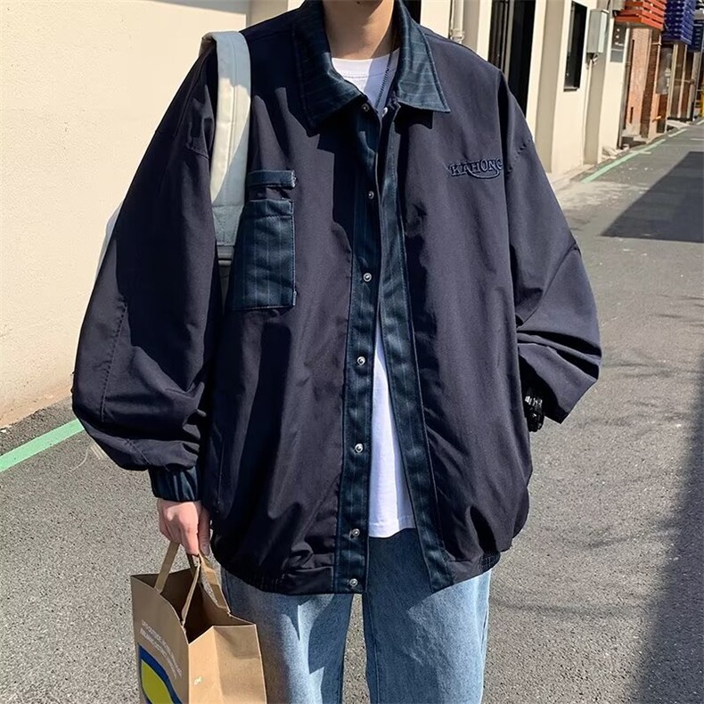 工装夹克外套男秋季日系cityboy上衣美式高街潮ins休闲JK631-p60图片