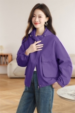 现货秒发2025秋季新款韩版学院风风衣外套短休闲外套冲锋衣，女装短外套，星宇服饰