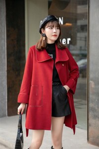 现货供应：双面羊绒大衣外套M一XL,其它,拉思维加丝